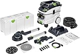 Festool Langhalsschleifer LHS 2 225/CTM 36-Set PLANEX (mit Verlängerung, Schlauchclip, Klettverbinder, Schleifpapier, Schleifteller inkl. Interface-Pad, Systainer, CTM 36 E AC PLANEX), im Systainer