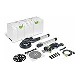 Festool Langhalsschleifer LHS 2 225 EQI-Plus PLANEX (mit Verlängerung, Schlauchclip, Klettverbinder, 5er Pack Granat P180, plug it-Netzkabel, Schleifteller Ø 220 mm inkl. Interface-Pad), im Systainer